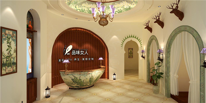 深圳布吉美容會所裝修設(shè)計(jì) 田園風(fēng)格